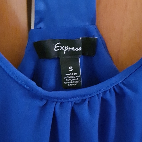 Express blue halter top (size small) - Picture 2 of 3